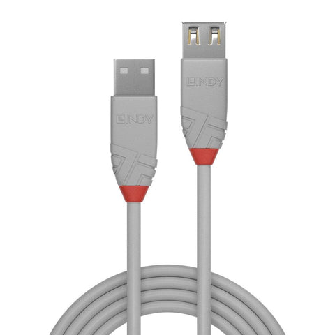Cablu Lindy 3m USB 2.0 Type A Extension, Anthra Line (LY-36714)