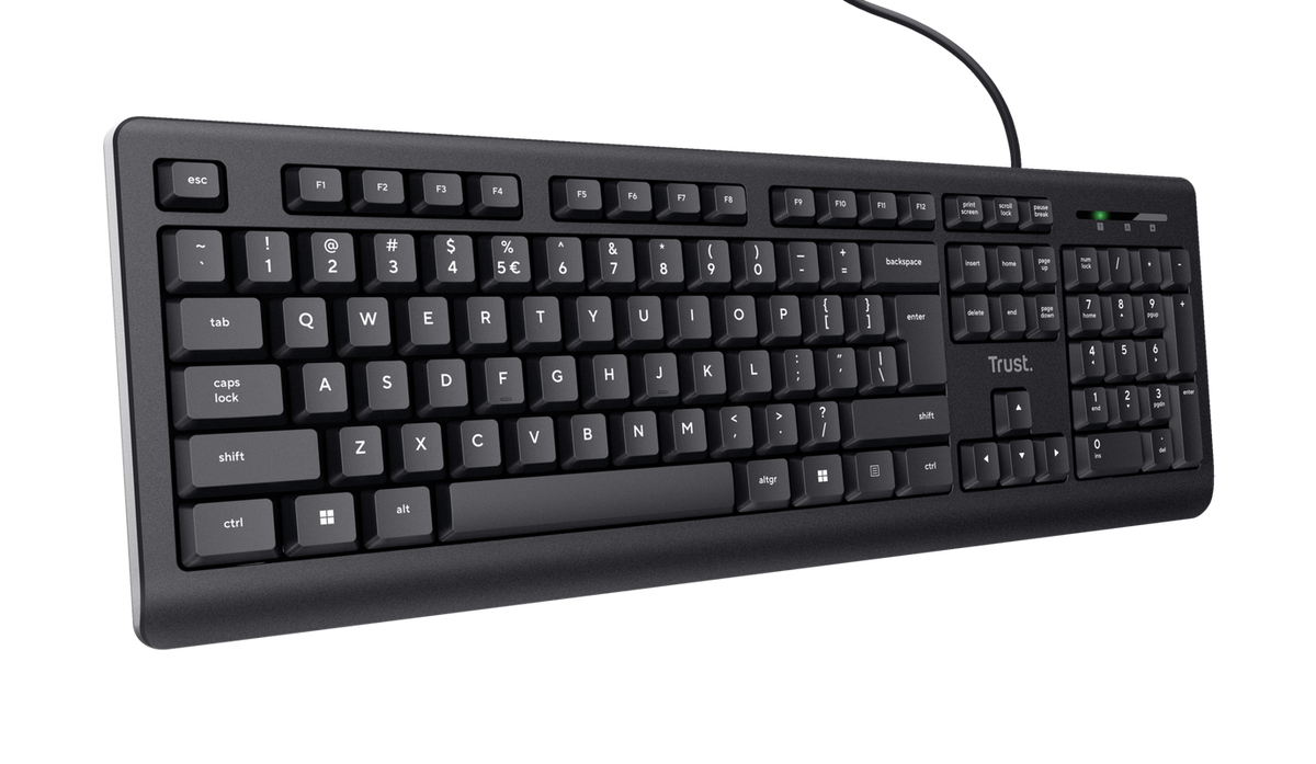 Tastatură cu fir Trust, negru