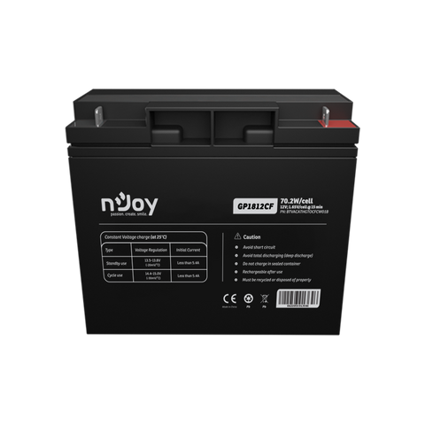 Acumulator NJOY GP1812CF 12V 181x77x167mm, Cycle use 14.4V- 15.0V max