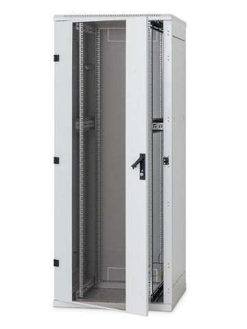 Rack de podea 19 Triton 15U 600x600mm usa fata sticla panouri laterale/spate detasabile sectiuni