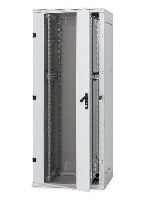 Rack de podea 19 Triton 15U 600x600mm usa fata sticla panouri laterale/spate detasabile sectiuni