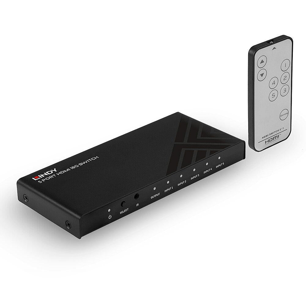Lindy 5 Port HDMI 18G Switch Technical details Specifications AV Interface: HDMI Interface