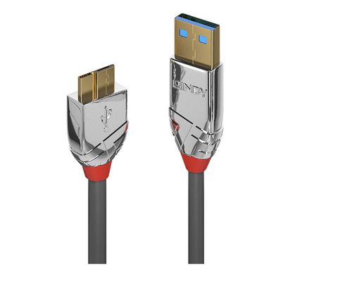 Cablu Lindy 0.5m USB 3.2 Type A to Micro-B, latime de banda 5Gbps