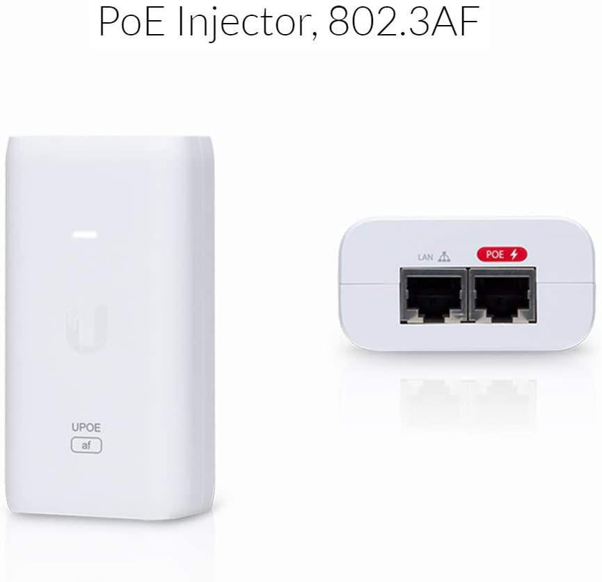 Ubiquiti POE External Injector, U-POE-AF, Output Voltage 48VDC @ 0.32A