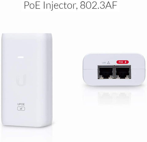 Ubiquiti POE External Injector, U-POE-AF, Output Voltage 48VDC @ 0.32A