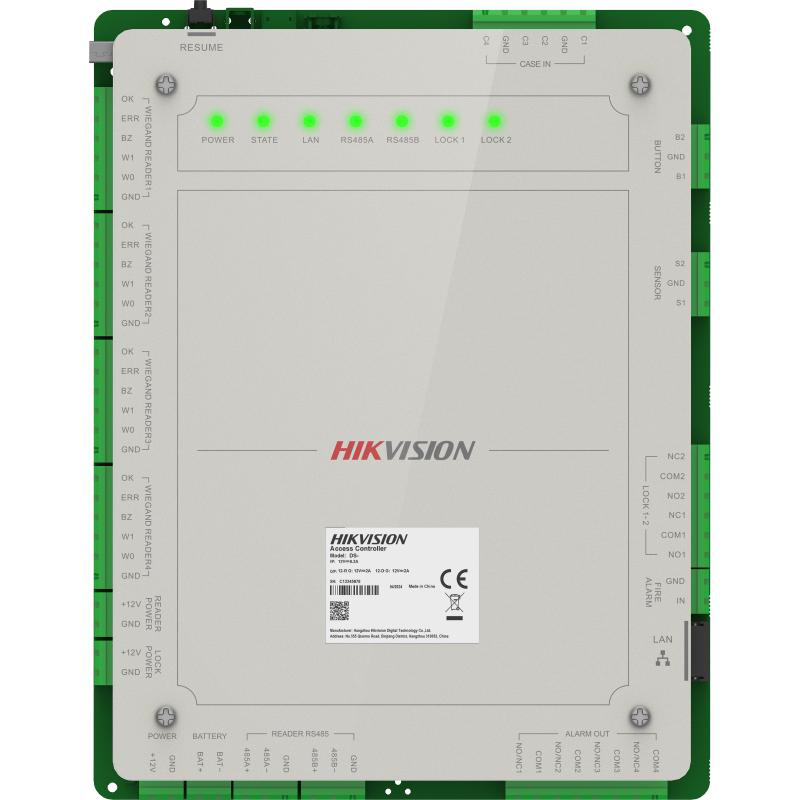 Centrală control acces Pro Series Hikvision DS-K2622X(P) pentru 2 usi