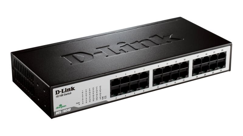 D-Link Switch DES-1024D, 24 porturi 10/100Mbps, Desktop / Rackmount