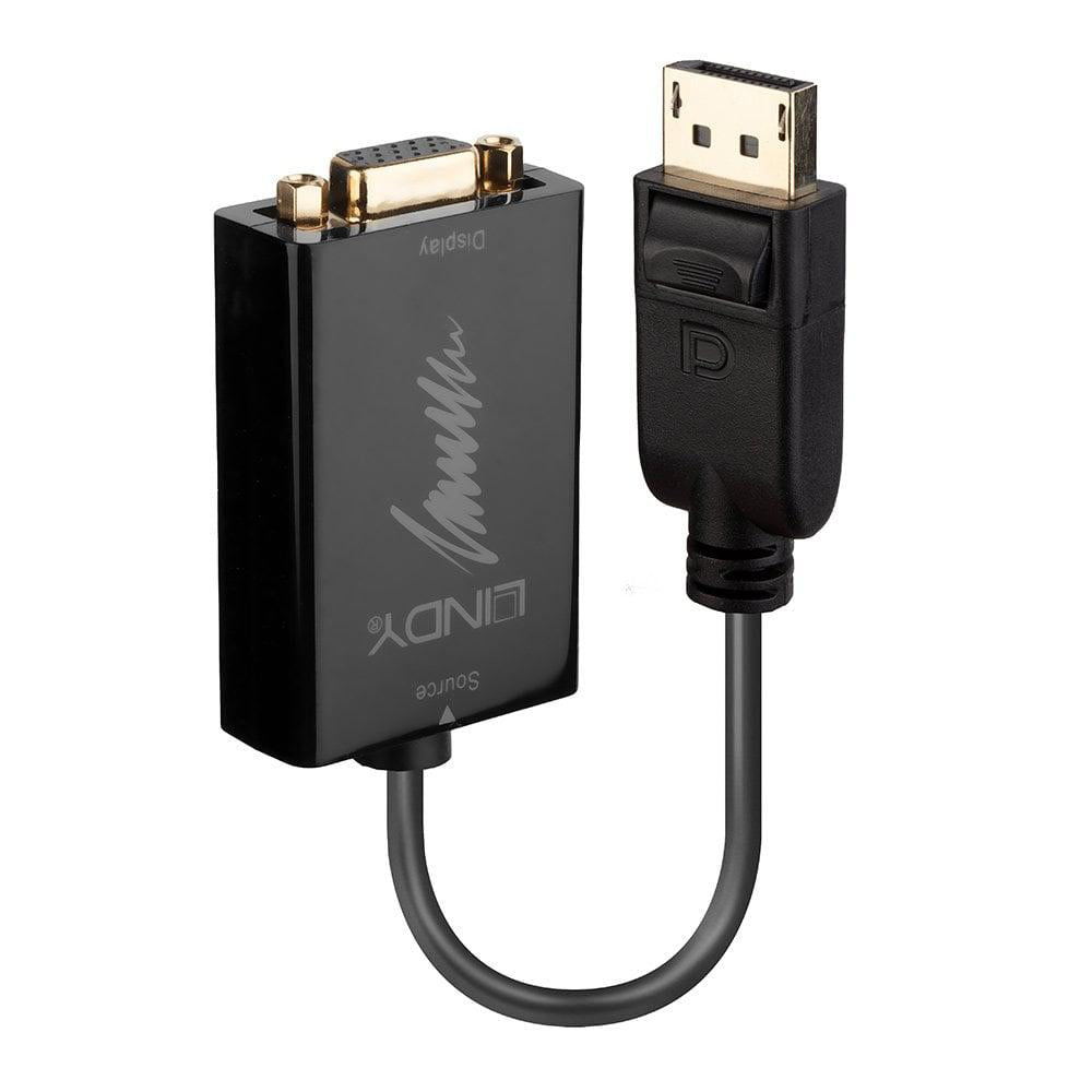Adaptor Activ Lindy DisplayPort to VGA https://www.lindy.co.uk/audio-video-c2/converters-scalers-