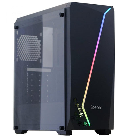 Carcasă Spacer Flash, ATX, MidTower, Gaming, fara sursa