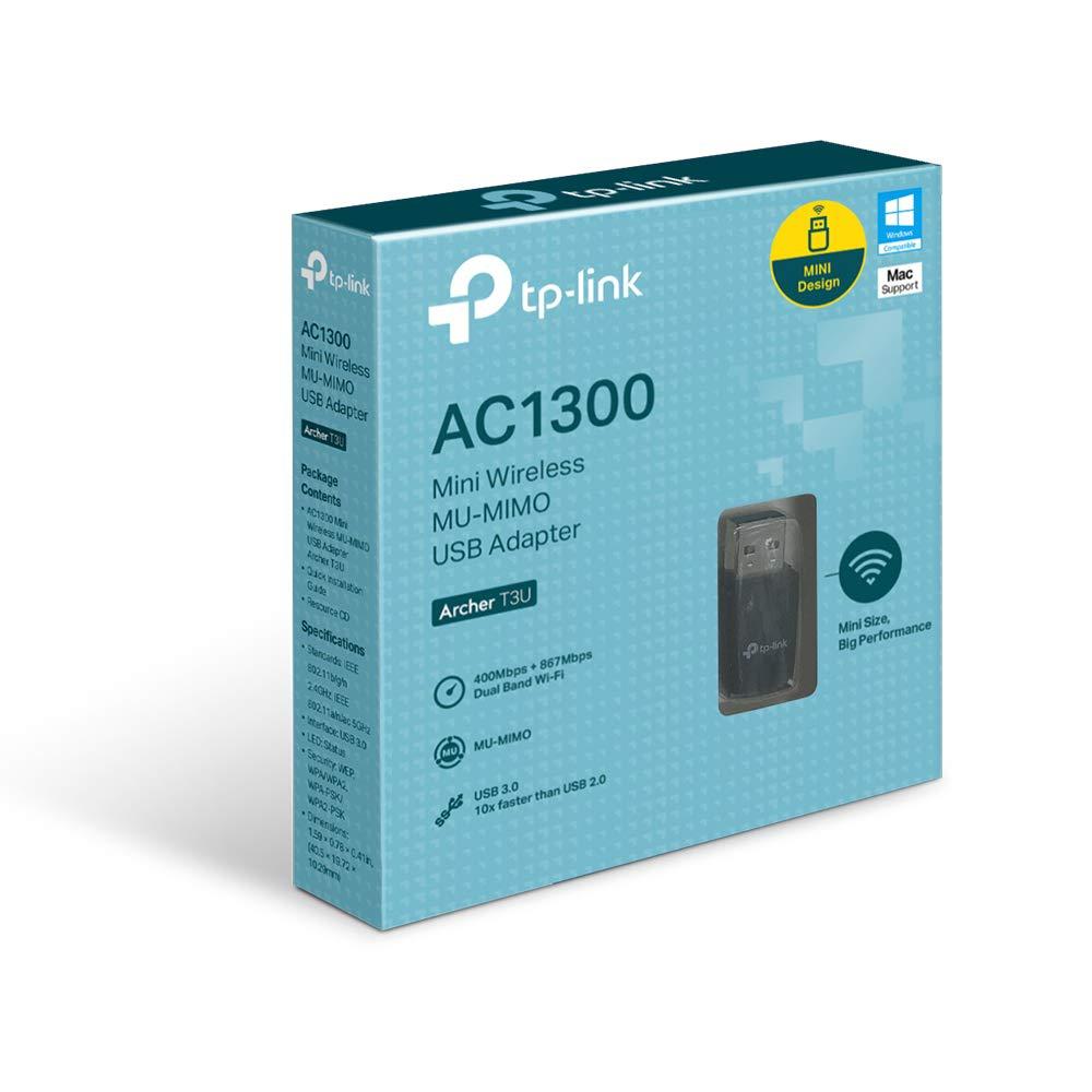 TP-link AC1300 Mini Adaptor USB Wireless MU-MIMO, ARCHER T3U
