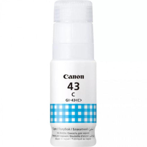 Cartuș cerneala Canon GI-43C, culoare cyan, capacitate 3800 pagini,60ml