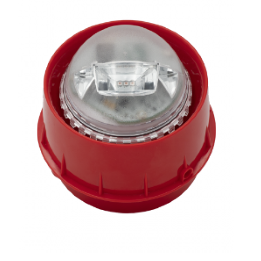 Sirenă Morley cu flash, adresabila, LED-uri de culoare rosie (WSF-WR-RF)