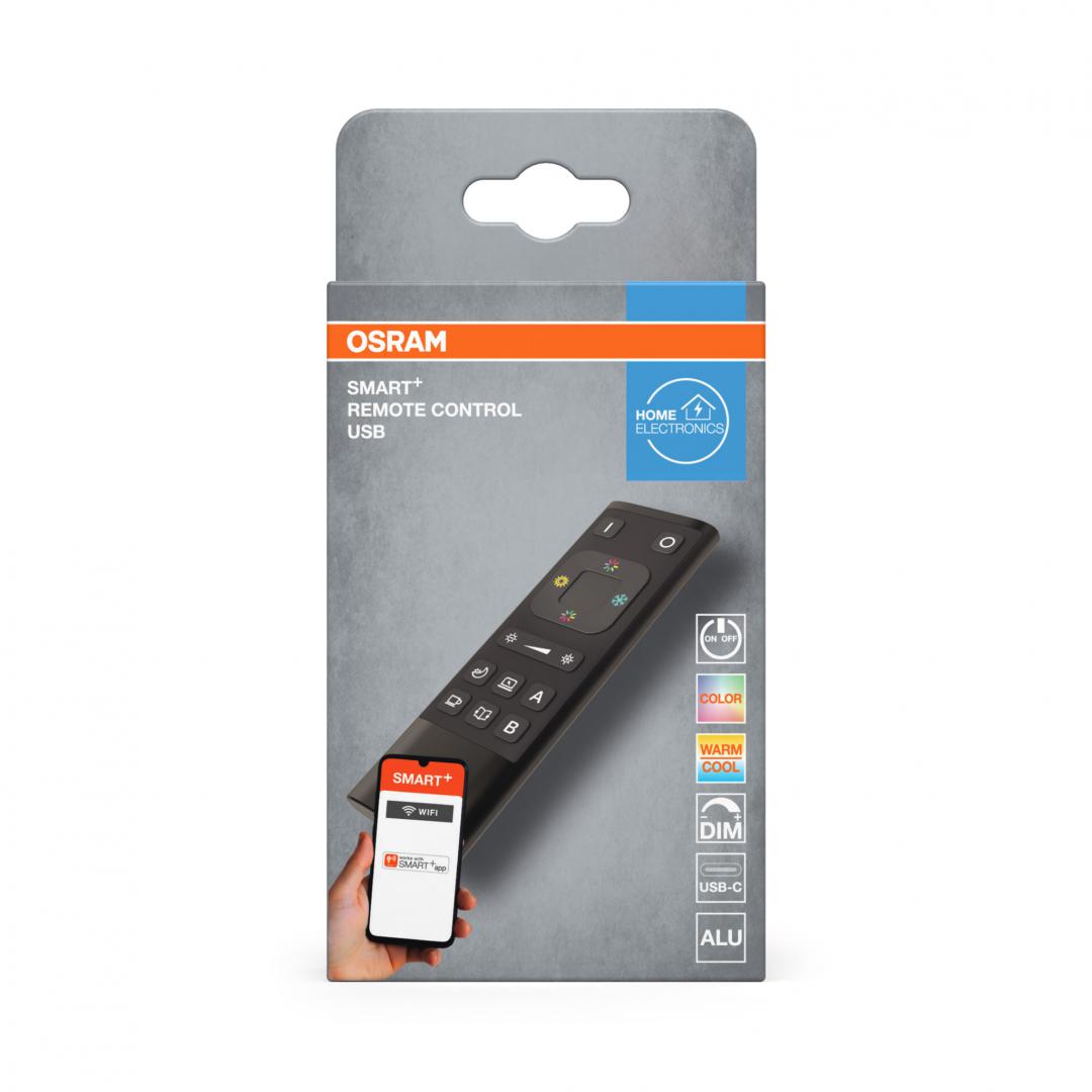 Telecomandă OSRAM SMART+ WiFi, 12x4.1x1.9cm, Gri