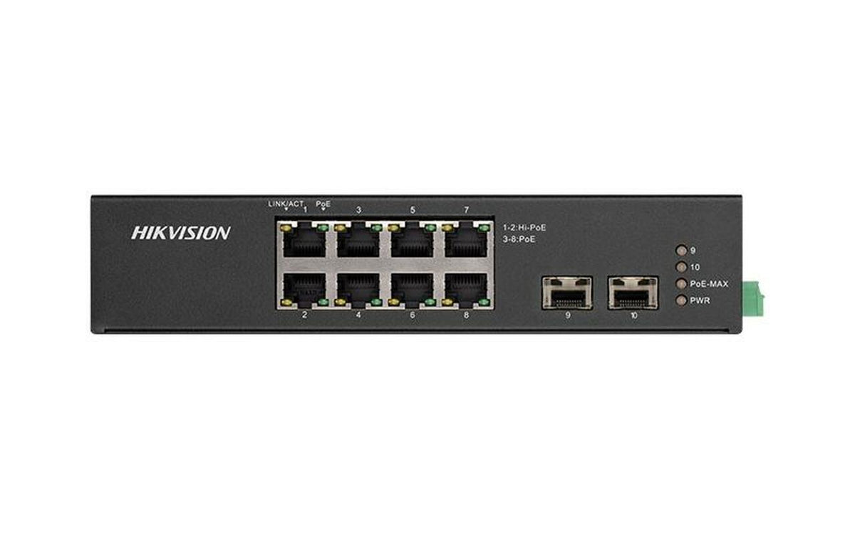 Switch Gigabit 8 porturi POE Hikvision DS-3T0510HP-E/HS