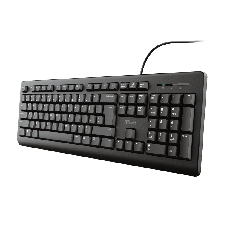 Trust Primo Full-size keyboard silent General Full Size keyboard yes Ergonomic design no Key