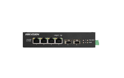 Switch Gigabit 4 porturi POE Hikvision DS-3T0506HP-E/HS