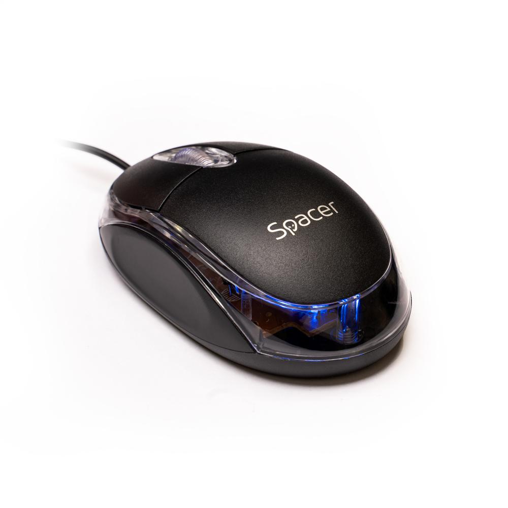 MOUSE Spacer, PC sau NB, cu fir, USB, optic, 800 dpi (SPMO-080)
