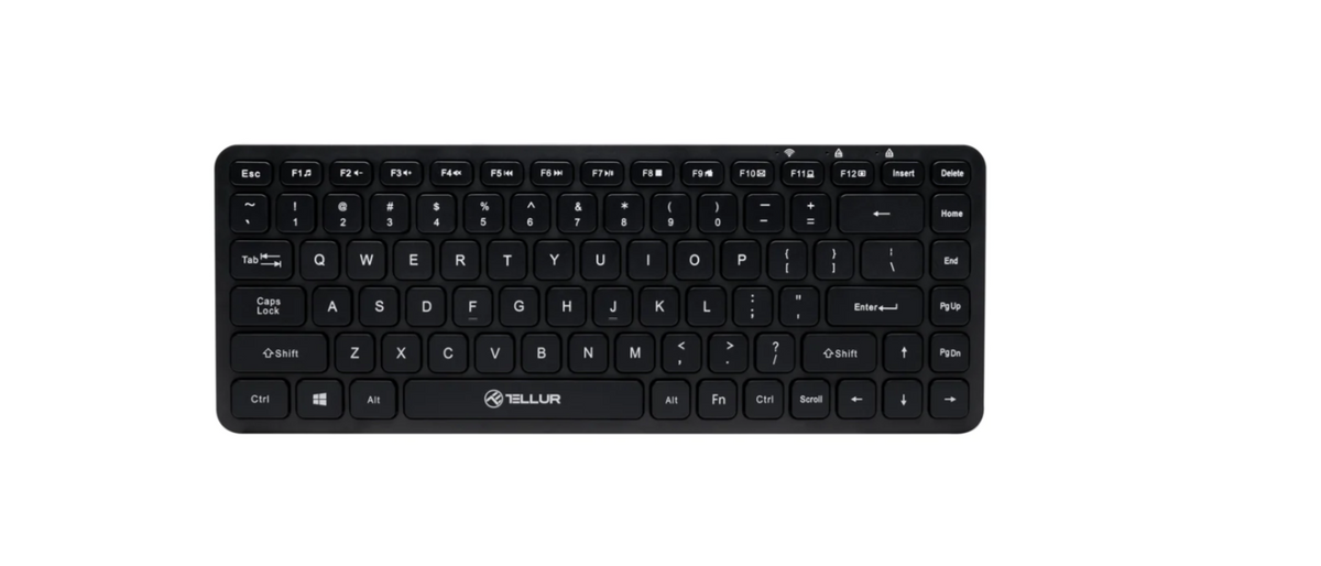 Tastatură wireless Tellur mini, numar taste 84