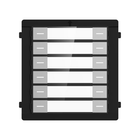 Modul de extensie videinterfon cu 12 butoane de apelare Hikvision DS-KD- K12