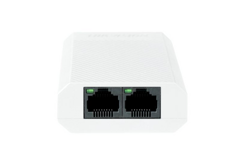 Repetor PoE Hikvision DS-3E0103DP-E/R: 1 × 10/100 Mbps PoE IN port si 2 × 10/100 Mbps PoE OUT port,