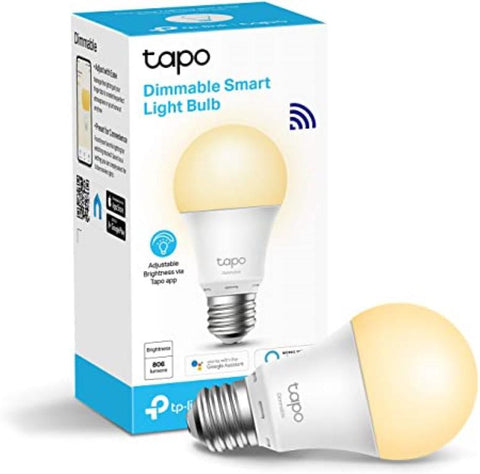 TP-Link Tapo L510E Smart bulb White, Yellow Wi-Fi, Dimmable, E27