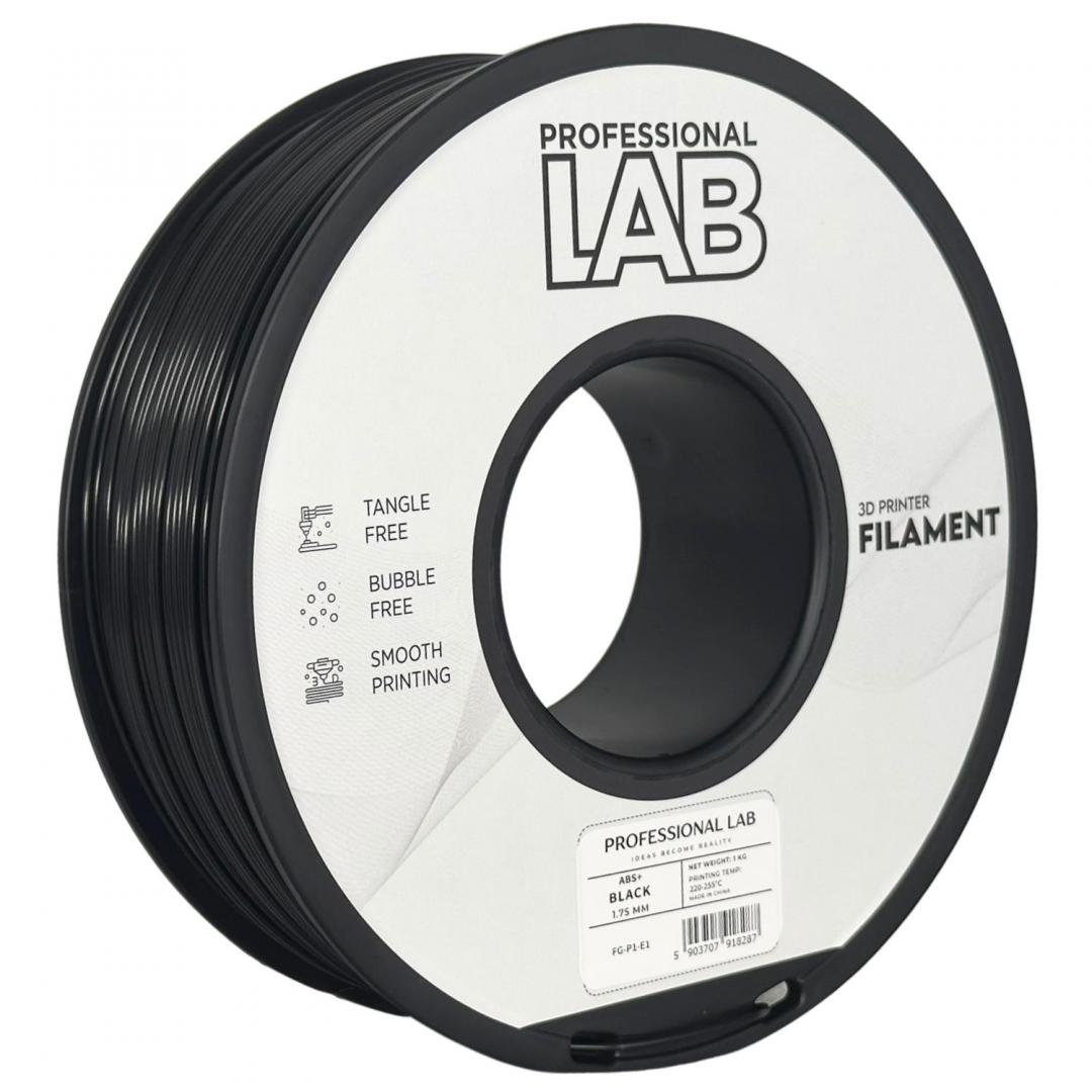 Filament 3D Proffesional Lab, Diamentru 1.75mm Professional lab (ABS+ BLACK | PROF. LAB)