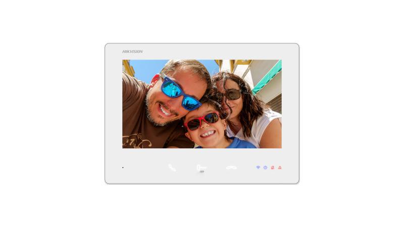 Monitor videointerfon color Hikvision DS-KH7300EY-WTE2/White, 7-inch