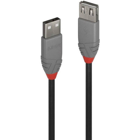 Cablu Lindy 5m USB 2.0 Type A Extension, Anthra Line