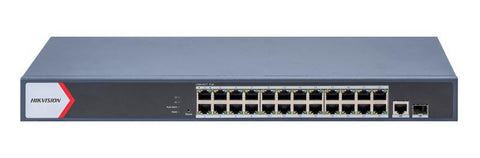 Switch PoE Hikvision SWITCH 24+2 GIGABIT POE: 24 × Gigabit PoE port