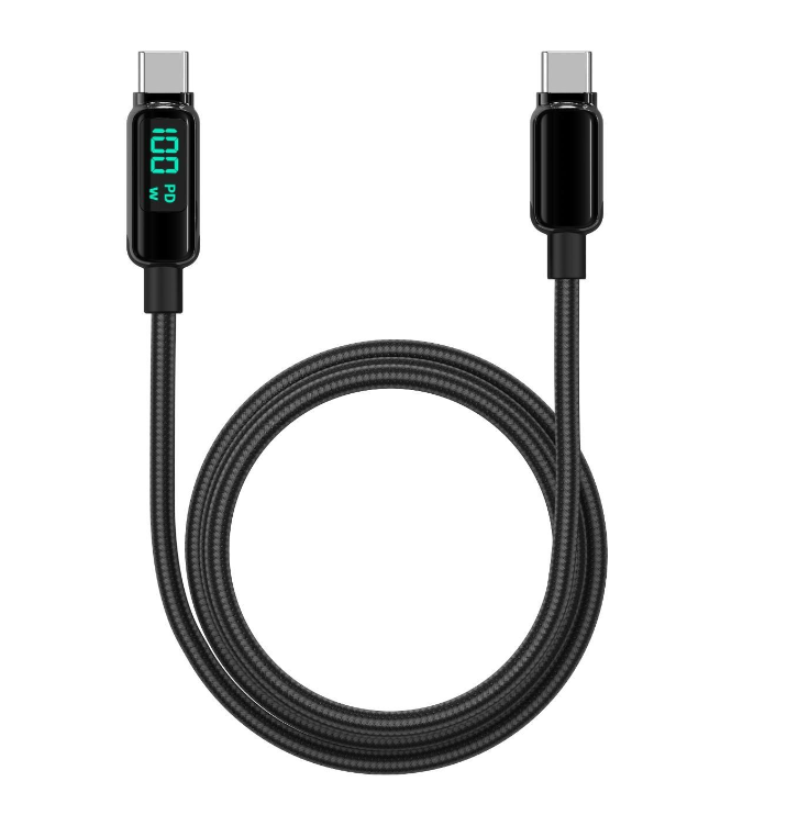 Cablu Lemontti Screen Digital Display Type-C la Type-C, Fast Charge