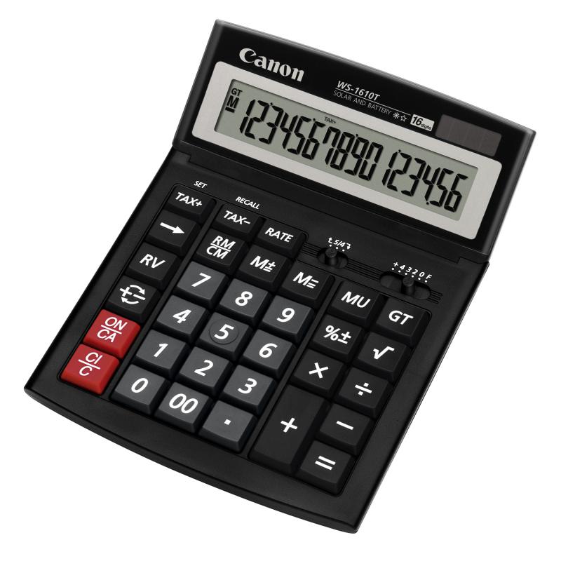 Calculator birou Canon WS-1610T, 16 digiti, display LCD