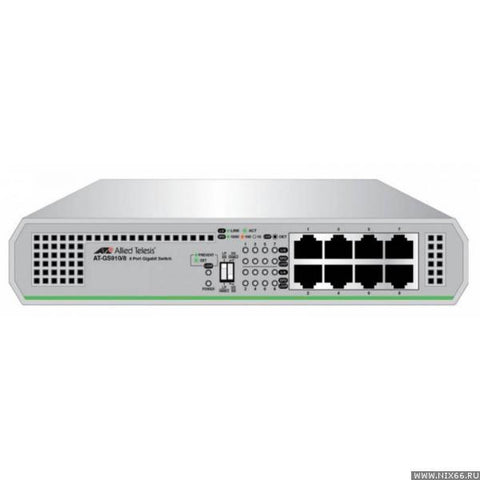 Switch ALLIED TELESIS 910 8 porturi Gigabit Layer 2 unmanaged
