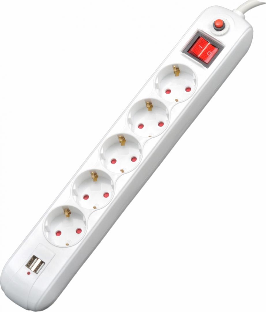 Tip accesoriu - prelungitor Utilizat pentru - casa/ birou Numar prize - Schuko x 5 Tip stecher pt Spacer