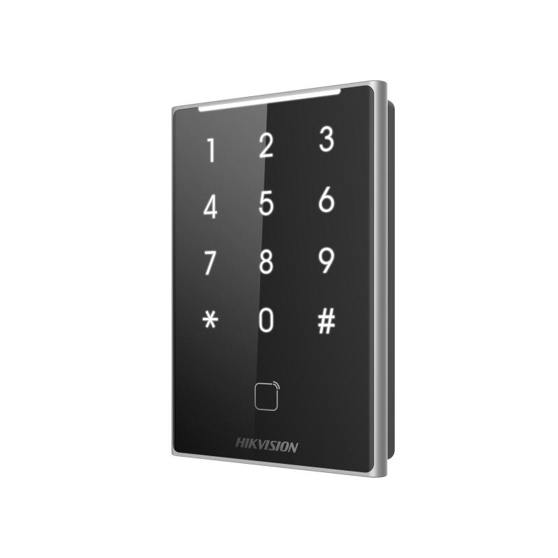 Cititor de proximitate cu tastatura Hikvision DS-K1109DKB, DESfire card