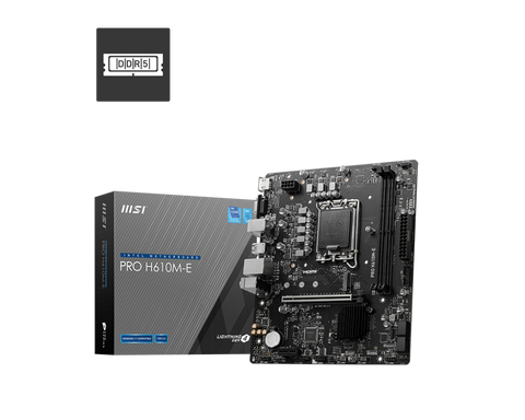 Placă de baza MSI PRO H610M-E DDR5 LGA1700 2x DDR5, 1x HDMI 1x VGA