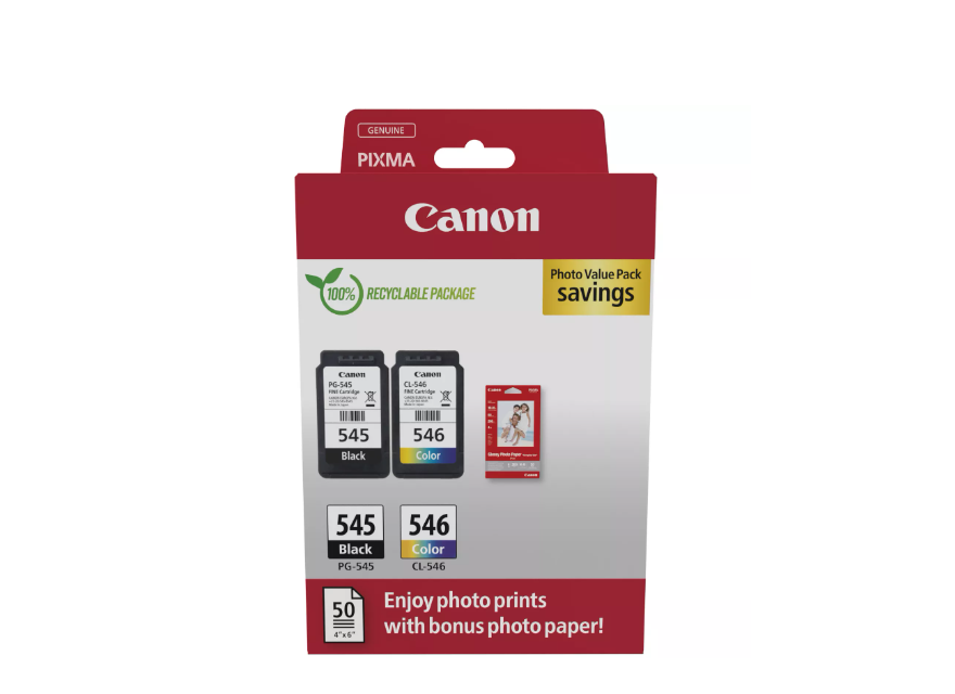 Canon pachet cartuse cearneala PG-545/CL-546 PHOTO VALUE PACK