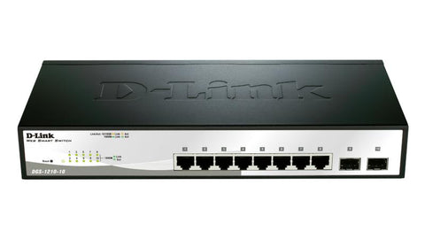 D-Link Switch DGS-1210-10, 8 porturi Gigabit 802.3