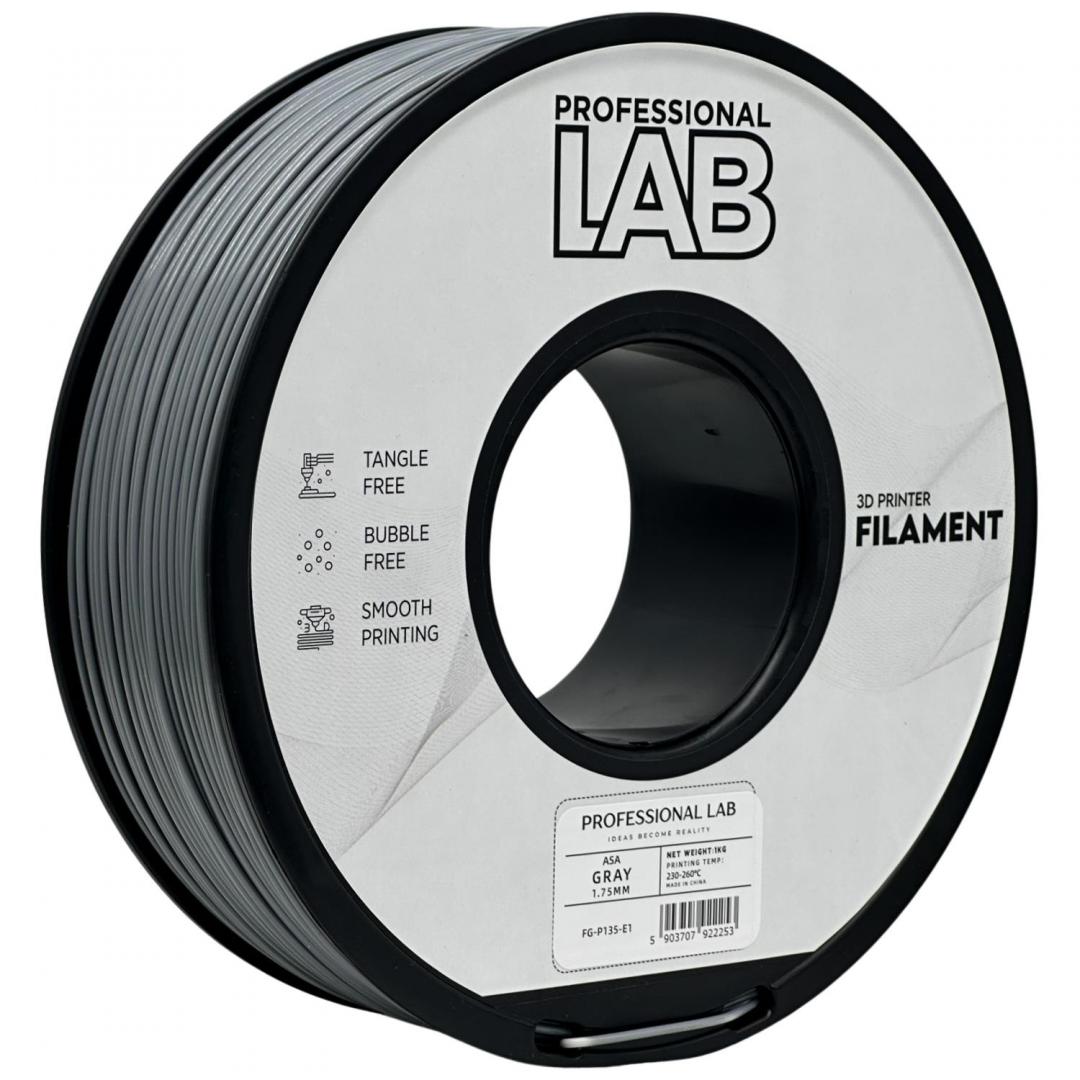 Filament 3D Proffesional Lab, Diamentru 1.75mm Professional lab (ASA GRAY | PROF. LAB)