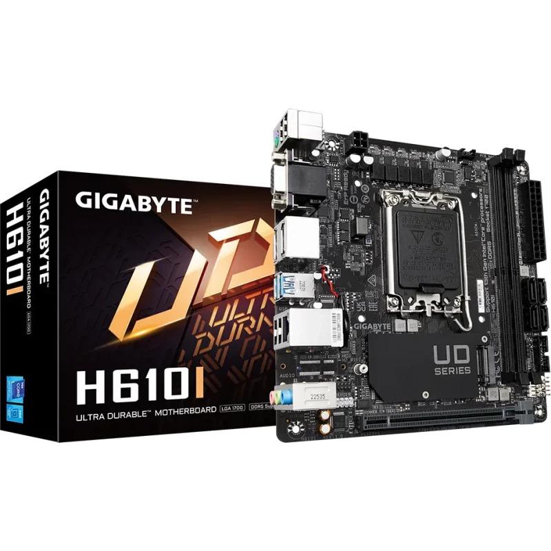 Placă de Baza GIGABYTE H610I LGA1700, 2x DDR5, 1x D-Sub 1x HDMI 2x DP