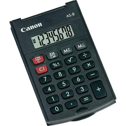 Calculator buzunar Canon AS8, 8 digiti, display LCD