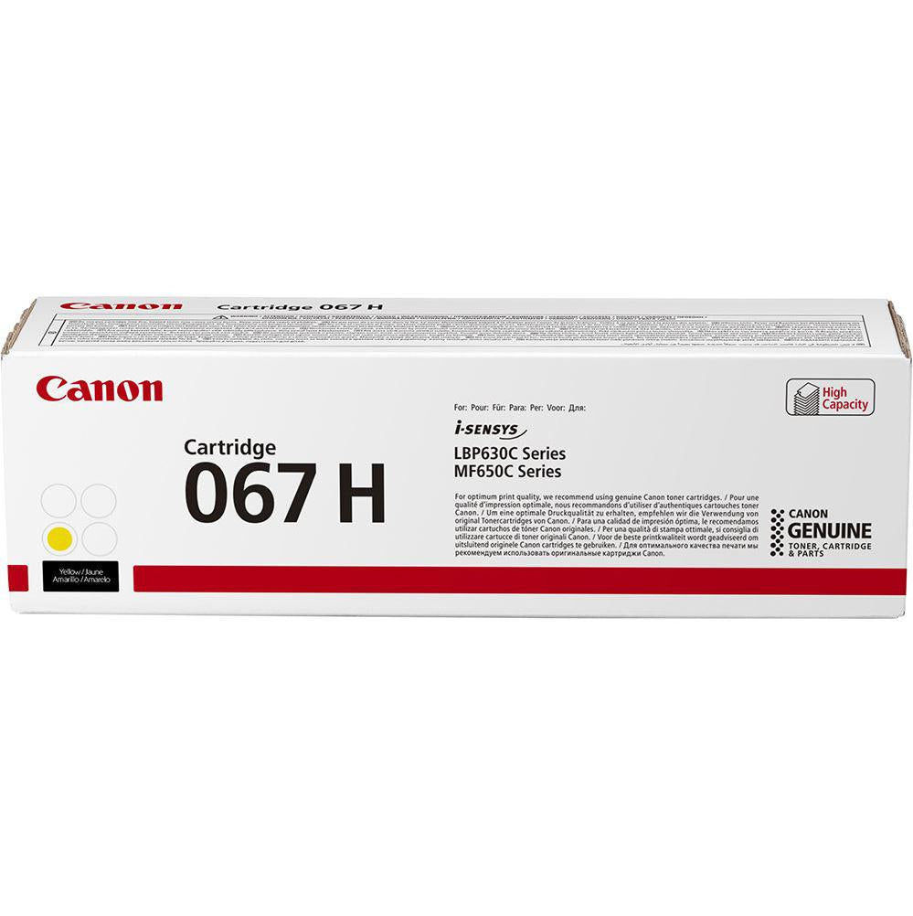 Toner Canon CRG067HY, Galben, capacitate 2350 pagini