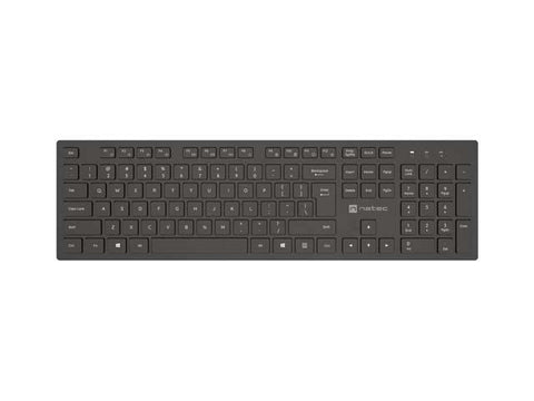 Tastatură wireless Natec Herring, tip membrana, 105 taste, negru