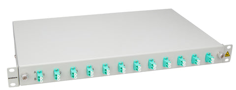 Splicebox, 4 fibre,LC,50/125?m OM3, culisant,19",1UV, ECO Other