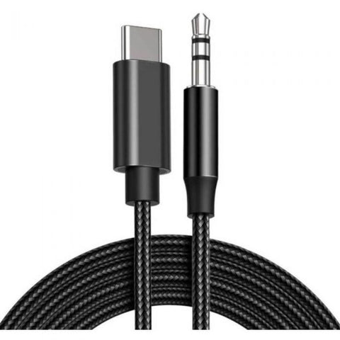 Cablu Audio Lemontti USB-C-Jack 3.5mm, carcasa de metal