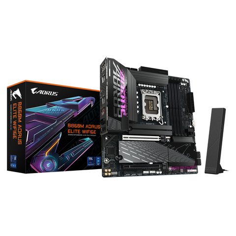 Placă de baza Gigabyte B860M aorus elite WIFI6E LGA1851, 4X DDR5