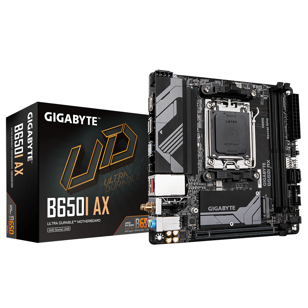 Placă de baza GIGABYTE B650I AX AM5, 2x DDR5, 1x DP 1x HDMI