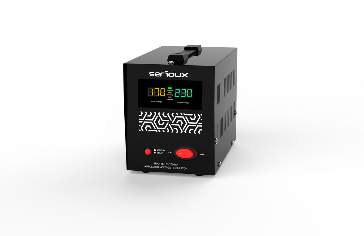 Stabilizator de tensiune Serioux Relay 101-2000VA, putere 2000VA/1200W