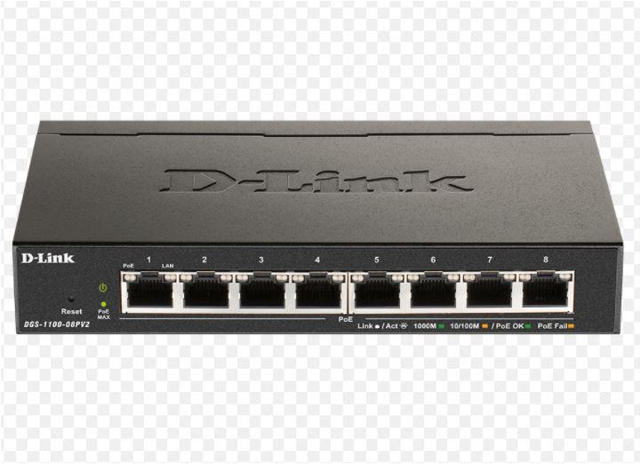 D-Link Switch DGS-1100-08V2, 8 porturi Gigabit, Capacity 16Gbps