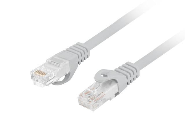 Patch cord Lanberg Cat.6 UTP LSZH Cu 5 m gri, Fluke Passed