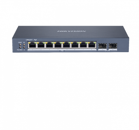Switch 8 porturi Gigabit Hikvision DS-3E1510P-SI, L2, Smart Managed